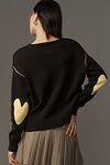 Thumbnail View 2: Kerri Rosenthal Embroidered Heart Patch Sweater