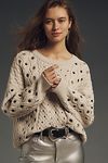 Thumbnail View 1: rag & bone Kat Cable-Knit Grommet Sweater