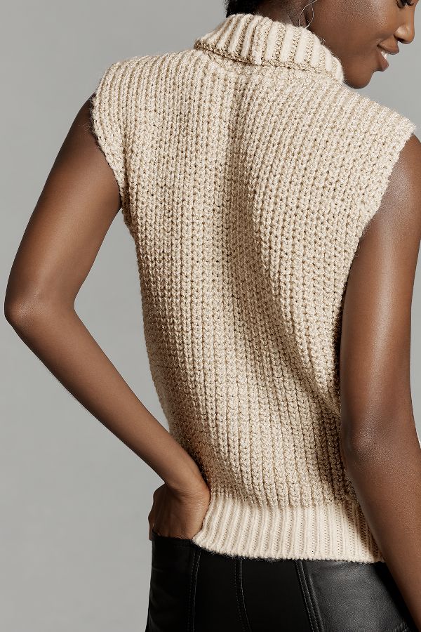 Slide View: 5: Pilcro Turtleneck Sweater Vest