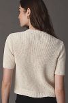 Thumbnail View 2: Maeve Short-Sleeve Button-Front Cardigan Sweater