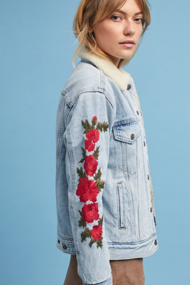 levi's floral jacket