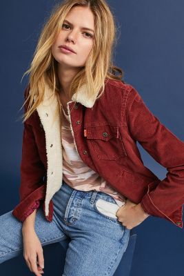 levis red sherpa jacket