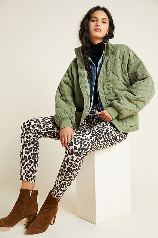 Slide View: 1: Fonda Quilted Utility Jacket