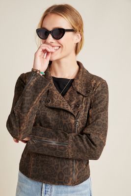 anthropologie leopard jacket