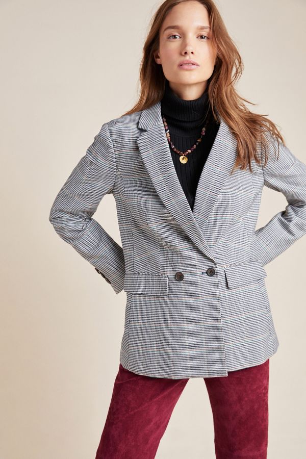 Thames Plaid Blazer | Anthropologie