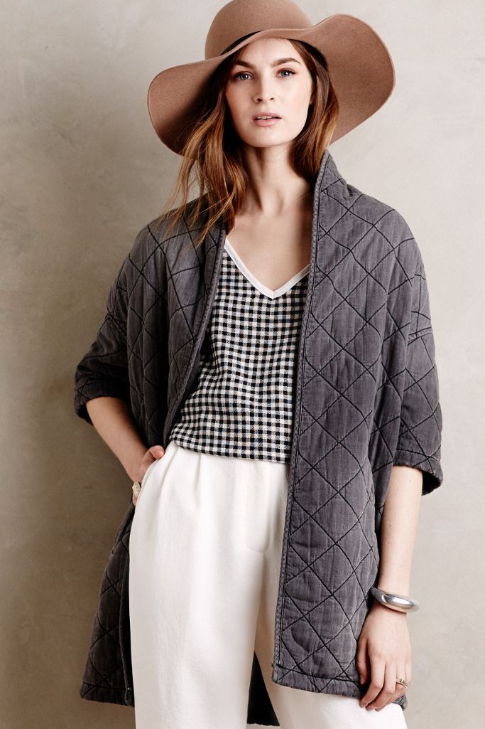 Current/Elliott Quilted Car Coat Anthropologie