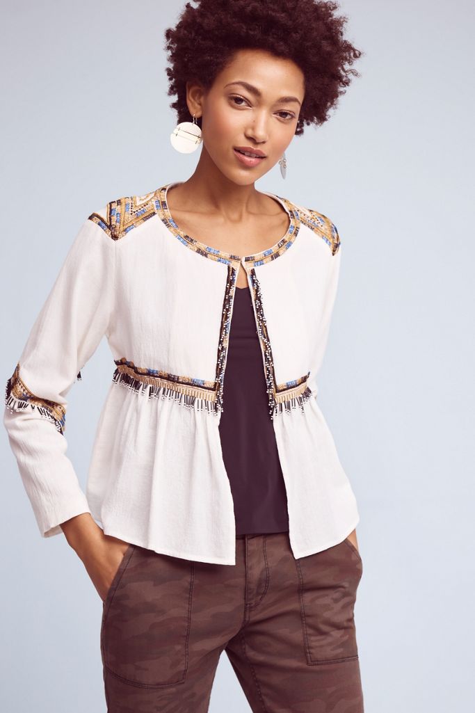 Embellished Topper Jacket | Anthropologie