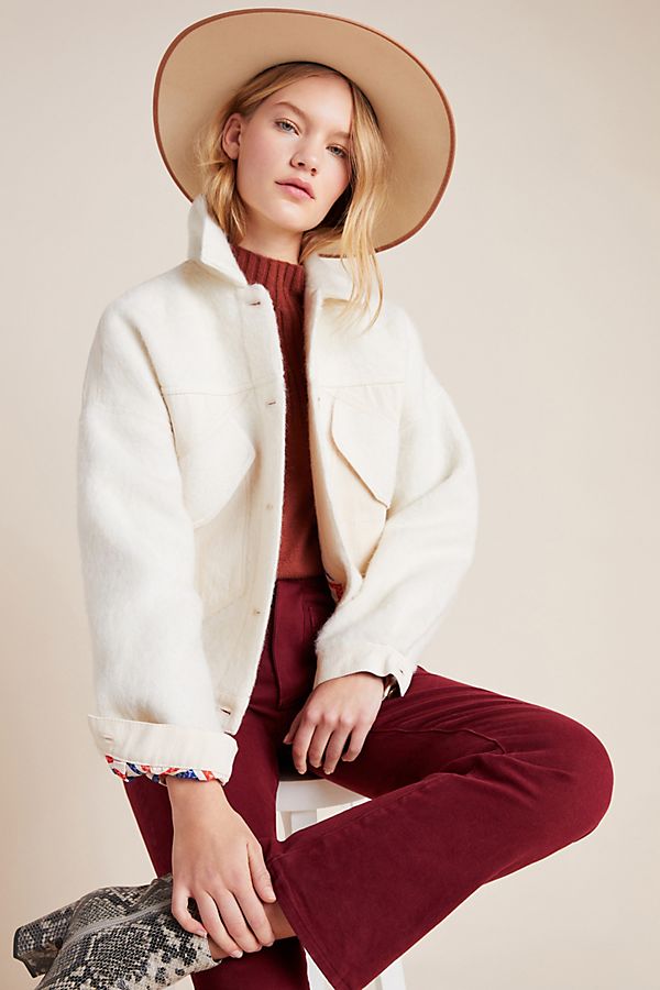 Slide View: 1: Scotch & Soda Oversized Trucker Jacket