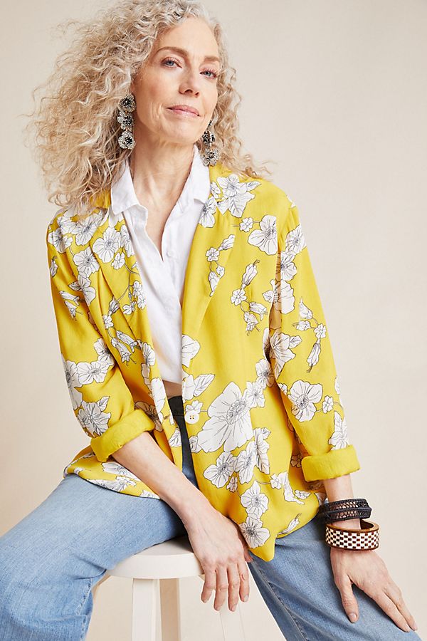 Slide View: 1: Cleobella Freesia Floral Blazer