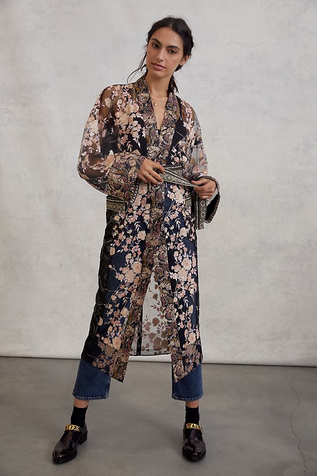 Byron Lars Sequined Kimono Duster Jacket | Anthropologie