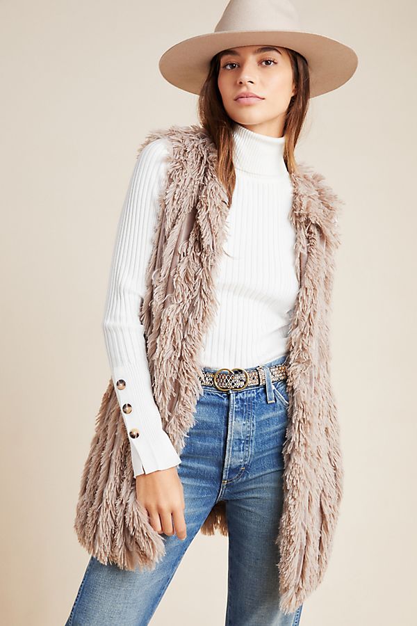 Slide View: 1: Tonia Faux Fur Vest