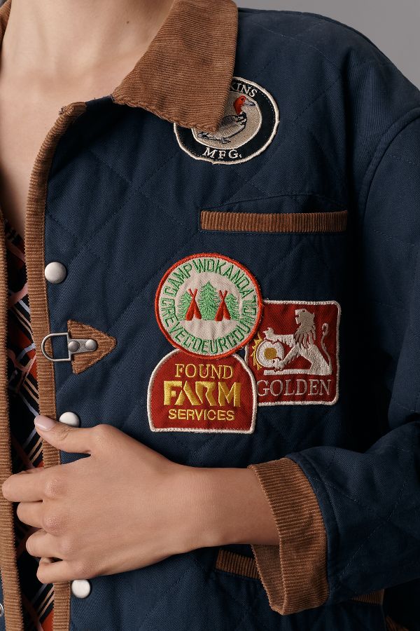 Slide View: 4: Found Farmstead Quilt Patch Jacket