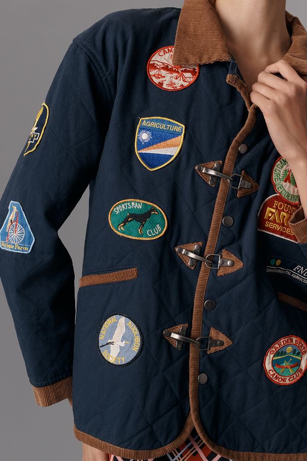 Slide View: 6: Found Farmstead Quilt Patch Jacket