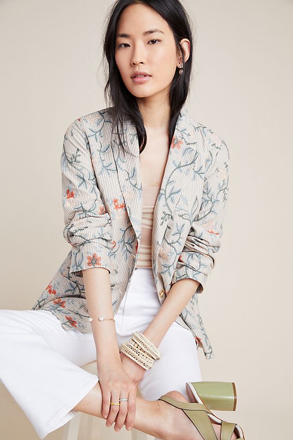 Slide View: 1: Sally Embroidered Blazer