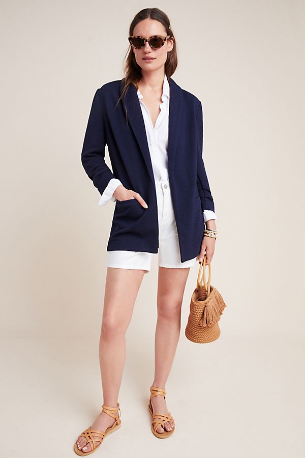 Slide View: 1: Harlyn Ruched Blazer