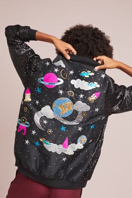 sequin bomber jacket uk