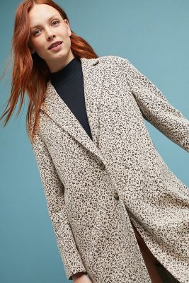 anthropologie leopard jacket