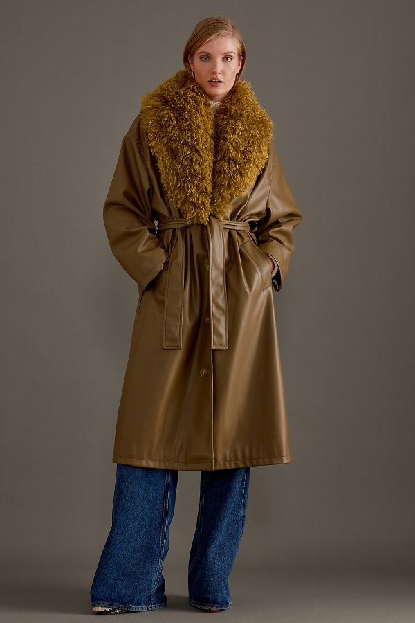 Slide View: 1: Manteau Jakke Blake en Simili-Cuir