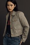 Thumbnail View 1: Avec Les Filles Cropped Plaid Lady Jacket