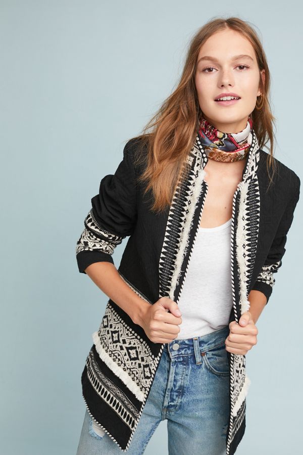 Wonderland Embroidered Jacket | Anthropologie