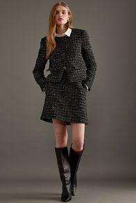 Slide View: 3: Selected Femme Wilma Gekürzte Tweed-Blazer