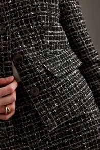 Slide View: 6: Selected Femme Wilma Gekürzte Tweed-Blazer