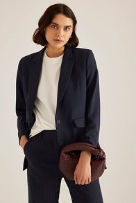 Slide View: 1: Selected Femme Rita Nadelstreifen-Blazer