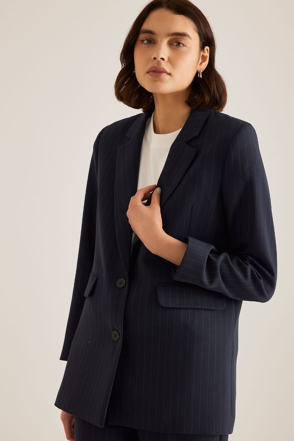 Slide View: 5: Selected Femme Rita Nadelstreifen-Blazer