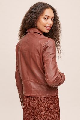 Selected Femme Katie Leather Jacket | Anthropologie UK