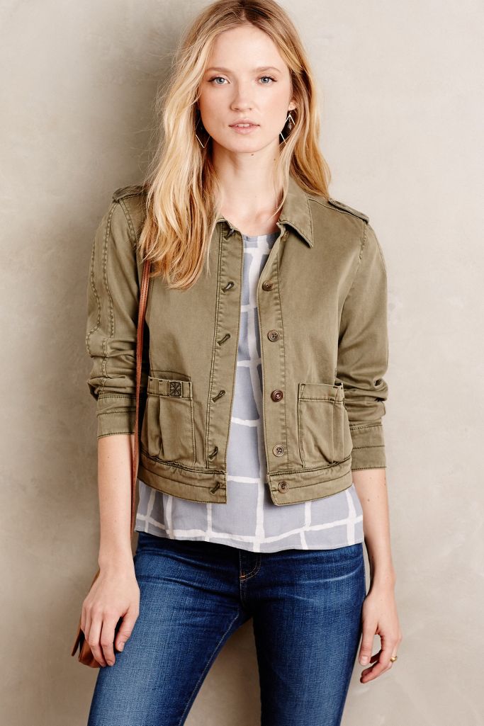 Cropped Military Jacket | Anthropologie