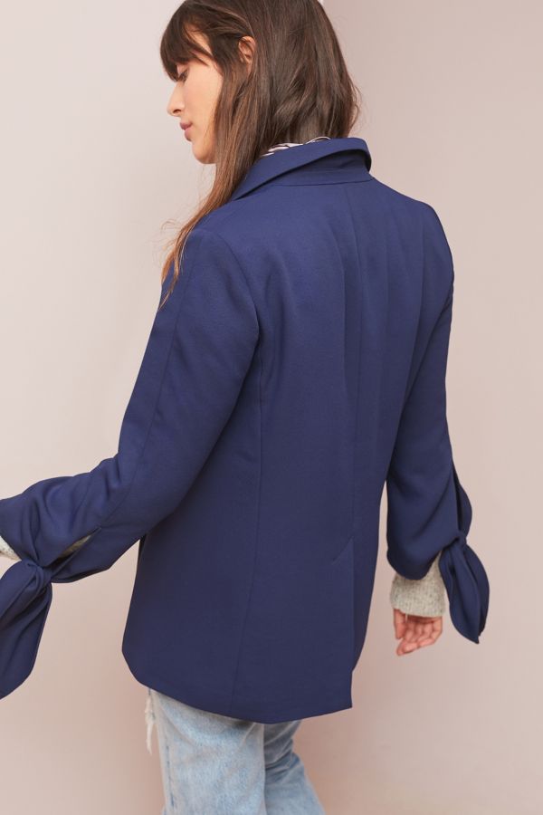 Tied-Sleeve Blazer | Anthropologie