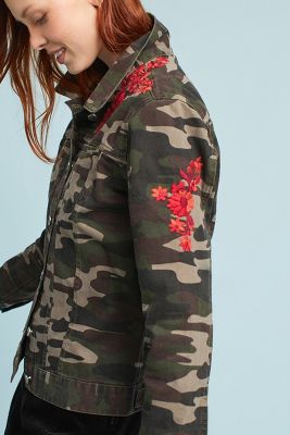 anthropologie camo jacket