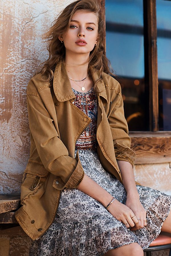 Slide View: 1: Letty Relaxed Moto Parka