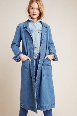 denim duster vest