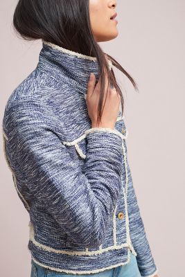 anthropologie tweed jacket