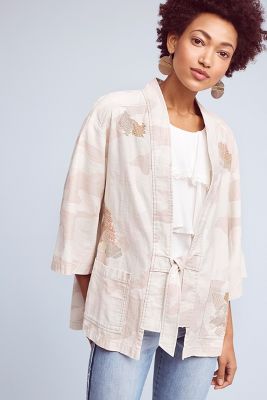 anthropologie camo jacket