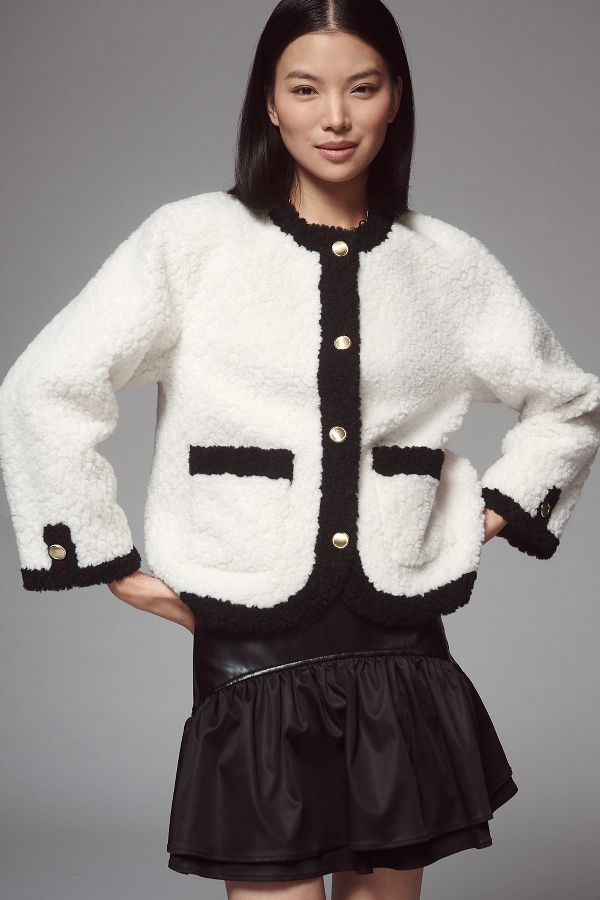 Slide View: 1: Veste Sherpa Maeve pour femme