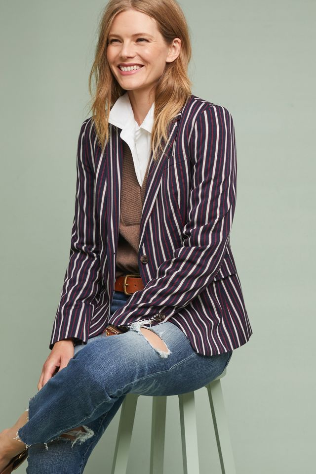 Striped Blazer | Anthropologie