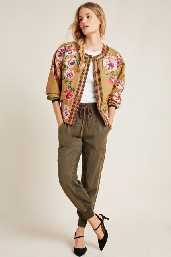 Needlepoint Bomber Jacket Anthropologie UK