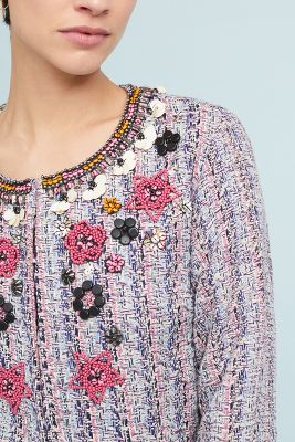 anthropologie tweed jacket