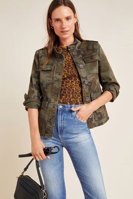 anthropologie camo jacket