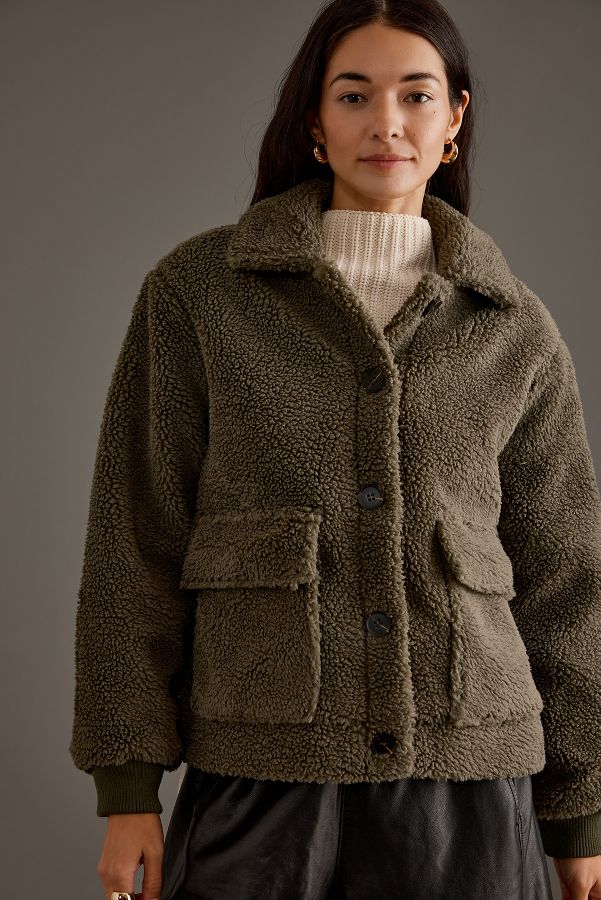 Slide View: 1: Sanctuary Mely Sherpa Jacket