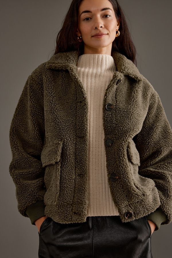 Slide View: 2: Sanctuary Mely Sherpa Jacket