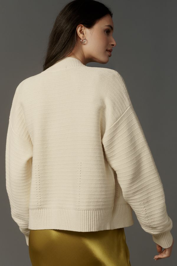 Slide View: 4: Sanctuary Knitted Bomber Jacket