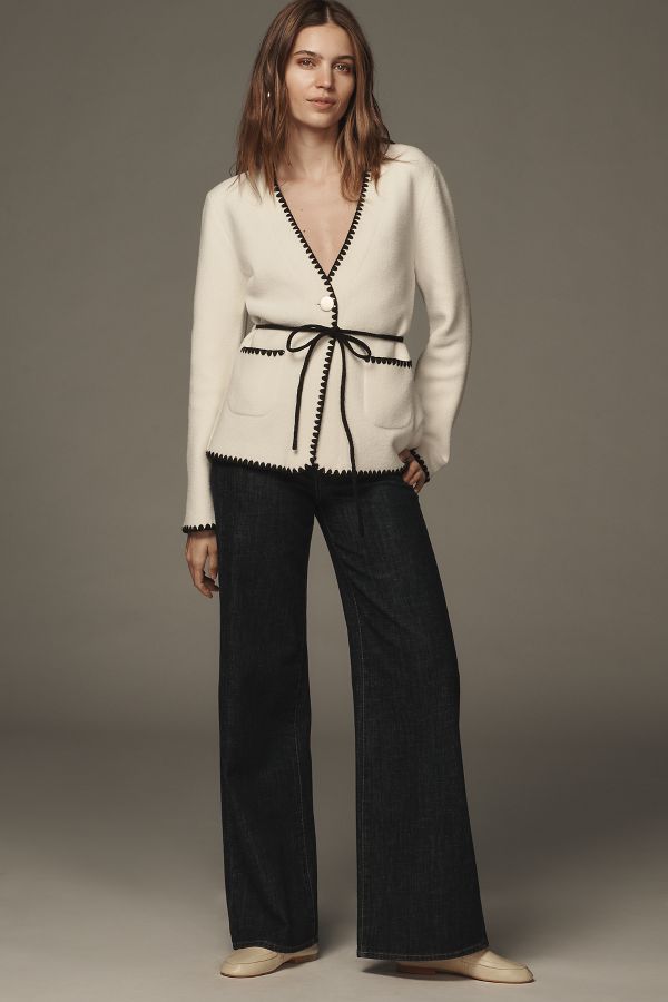 Slide View: 4: NVLT Whipstitch Knit Blazer