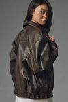 Thumbnail View 3: Pilcro Oversized Washed Faux-Leather Jacket