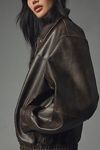 Thumbnail View 5: Pilcro Oversized Washed Faux-Leather Jacket