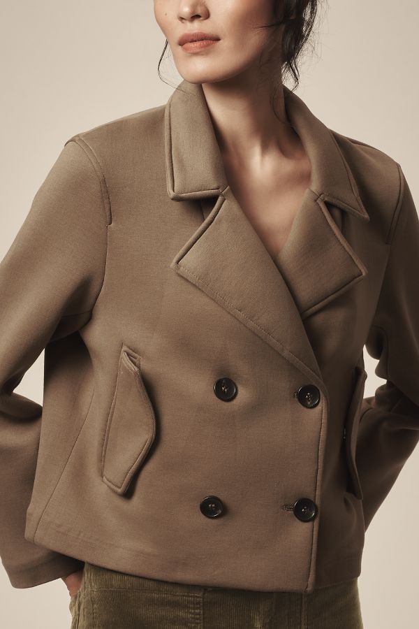 Slide View: 2: Maeve Twofer Hooded Peacoat