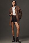 Thumbnail View 3: The Tillie Relaxed Faux-Suede Shacket by Pilcro