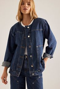 Slide View: 1: ALIGNE Bahareh Denim Jacket